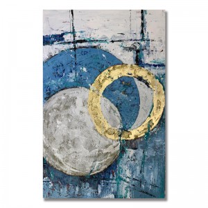 New design 100% Hand Painted Canvas Art Picture For Room Decoration Abstract Vintage Oil Painting