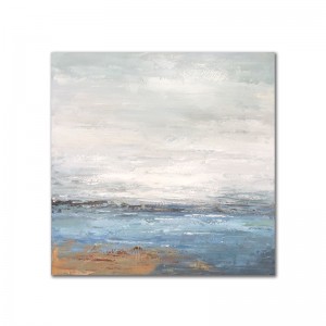 Seascape Pure Handmade Abstract Artwork Framed Acrylic Painting Wall Decoration Canvas Oil Painting For Living Room