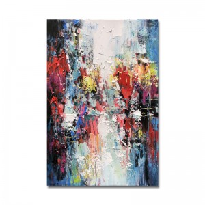 Hand-made simple abstract hand-painted entrance oil painting home decorative art work on canvas