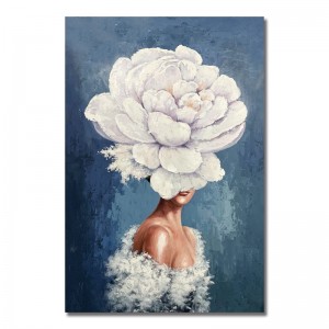 Home Decoration Hand-painted Modern Abstract wall art flowers figure canvas oil painting for living room